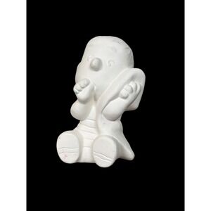 Peanuts Linus van Pelt Unpainted Ceramic Bisque Figurine DIY Craft 5.25 Inch